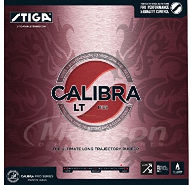 Stiga CALIBRA LT Plus 2, 2 MM Table Tennis Rubber, czarny, jeden rozmiar 986722