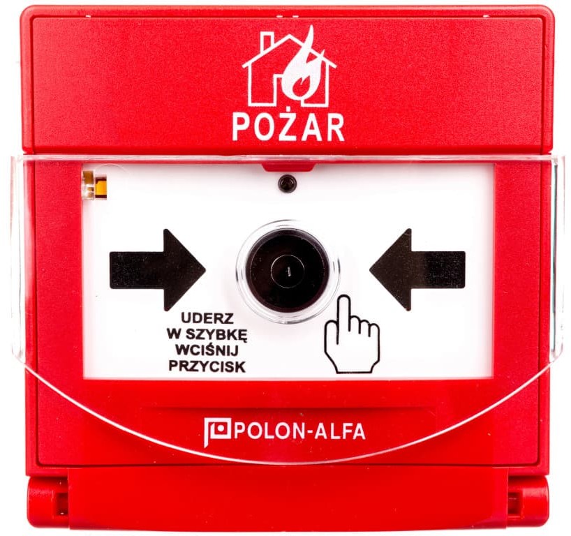 Polon ALFA Ostrzegacz pożarowy reczny adresowalny wtynkowy ROP-4001MH ROP-4001MH