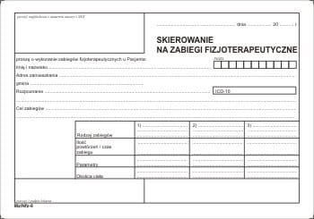 Firma krajewski Skierowanie za zabiegi fizjoterapeutyczne [Mz/Nfz-8] Mz/Nfz-8