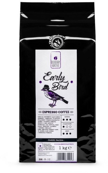 Blueberry Roasters ZESTAW 3X KAWA EARLY BIRD ESPRESSO COFFEE 1KG DO ESPRESSO I AMERICANO