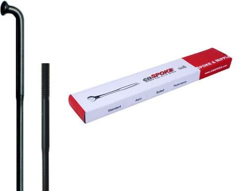 CNSPOKE Szprychy DB454 2.0-1.8-2.0 stal nierdzewna 288mm czarne + nyple 144szt 5907558622010