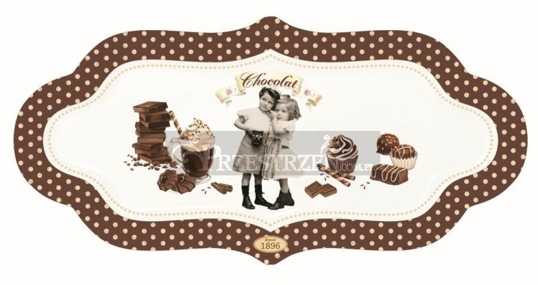 Nuova Cer Easy life r2s PORCELANOWY PÓŁMISEK DESEROWY - Vintage Chocolate (1142 CHOV)