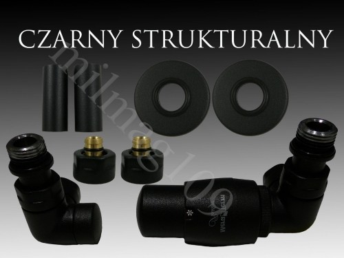Mera Term Zestaw zaworów grzejnikowych termostatycznych VISION All In One prawy CZARNY MAT STR. AVIGS0214CFK/P_20201228172130