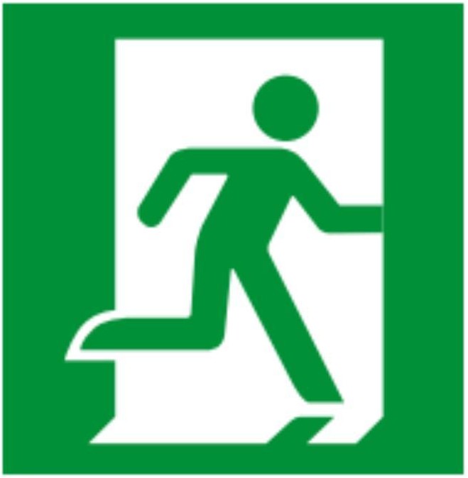 Intelight Piktogram do VELLA 123x123 wyjście w prawo INLEWA 93335