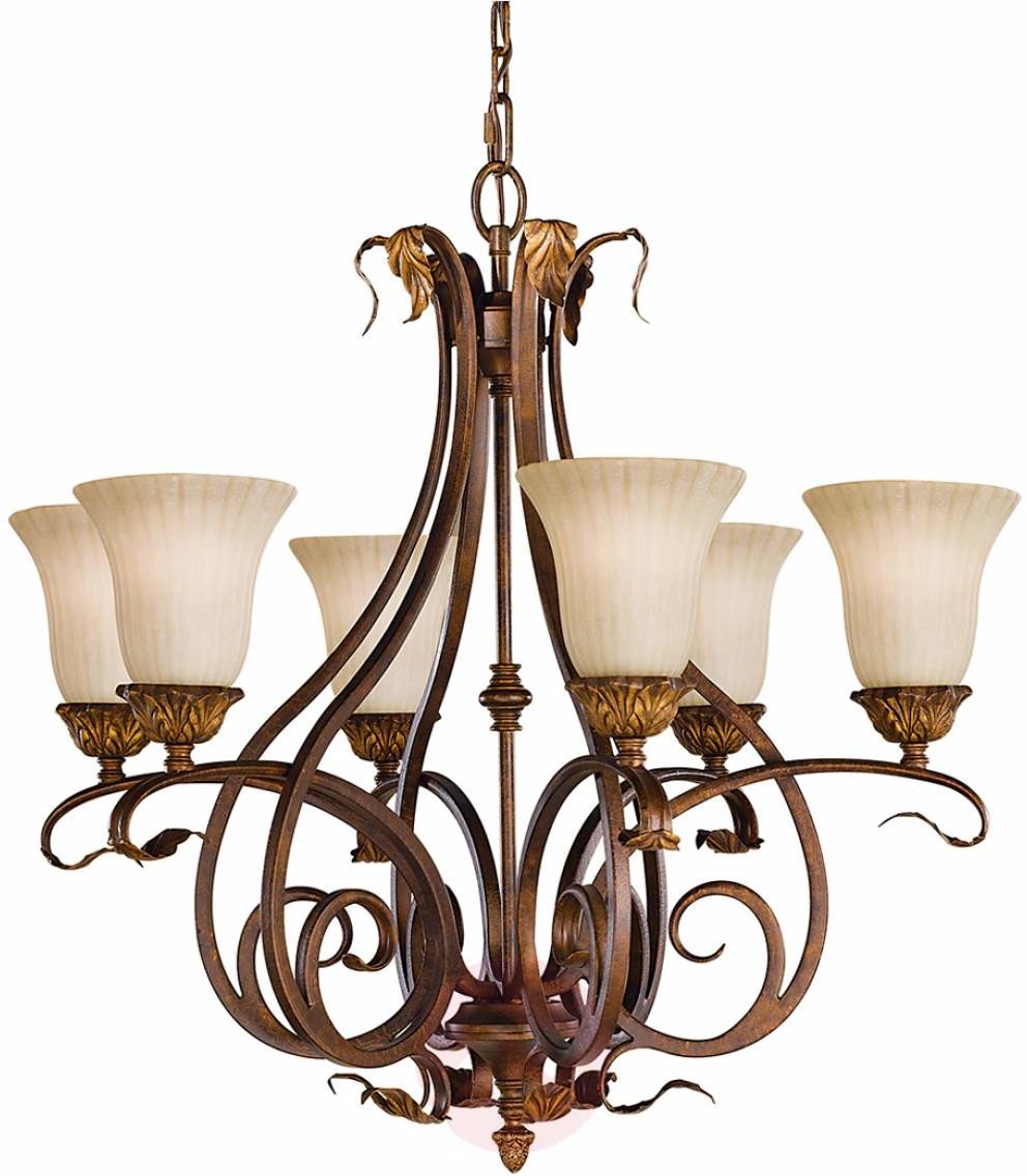 Elstead Lighting Sonoma Valley 6Lt Chandelier FE/SONOMAVAL6 Elstead lampa wisząca stylowa FE/SONOMAVAL6)