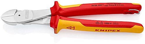 Knipex siła nóż tnący z oczkami z otworem, długość w mm: 252, 1 sztuki, 74 06 250 T 74 06 250 T