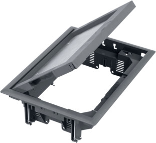 Kontakt Puszka-podłogowa-8x-K45-lub-4x-SIMON500-z-pokrywą-12mm-szary FB24012/1