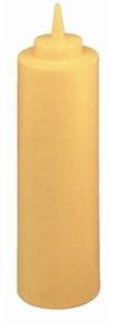 Vogue Yellow Squeeze Bottle do sosów Żółty. 8 uncji pojemność. Miękki i elastyczny, polietylenu. K056