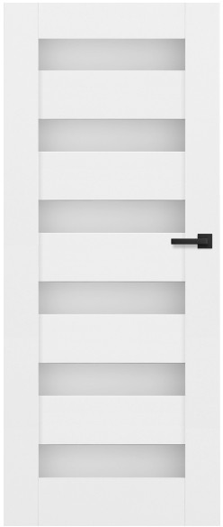 Drzwi bezprzylgowe pokojowe Trame 70 lewe białe SBI004031