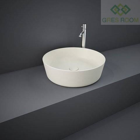 RAK Ceramics Ceramics FEELING UMYWALKA SLIM NABLATOWA OKRĄGŁA 42 CM BEŻ MAT (505) FEECT4200505A