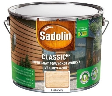 Sadolin CLASSIC HP- impregnat do drewna, bezbarwny, 9 l