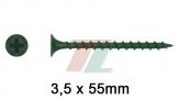 Koelner Wkręty fosfatowane 3,5x55mm do montażu płyt G-K do elementów drewnianych, opakowanie 100 szt
