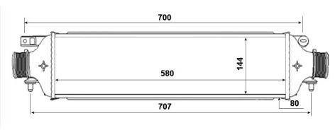 NRF Chłodnica powietrza doładowującego 30788