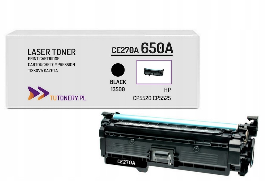 Toner Do Hp CE270A 650A Black CP5525 M750