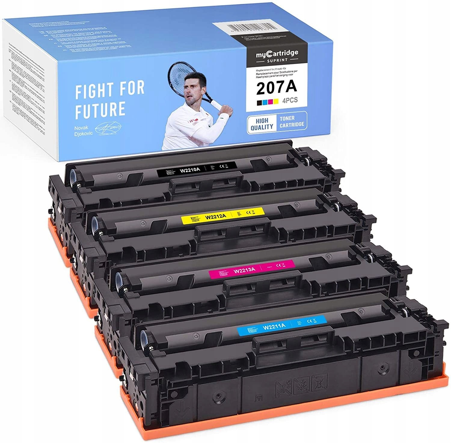 4 X Toner Do Hp 207A W2210A W2211A W2212A W2213A