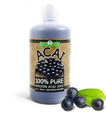 North Shore Nutraceuticals Acai sok 100% Pure 1000 ml (North Shore USA) TT001612