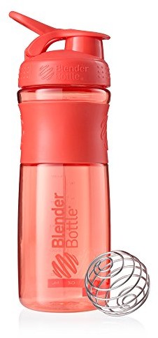 Blender BlenderBottle SportMixer Tritan shaker | białka shaker| woda flasche| Fitness shaker | bez BPA | z piłką , , koralowy, 500106