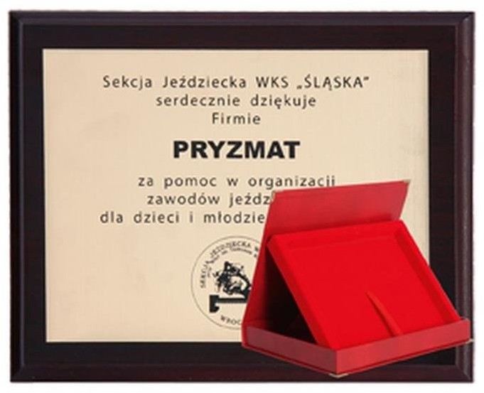 UPOMINKARNIA Podkład Z Tworzywa Sztucznego Z Laminatem Grawerowany + Etui 275X220 Mm victoriasport-HG153+ETUI/G-0