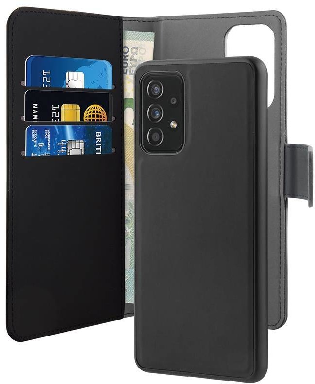 PURO Wallet Detachable - Etui 2w1 Samsung Galaxy A72 5G / A72 4G (czarny) b2btrade-20444-0