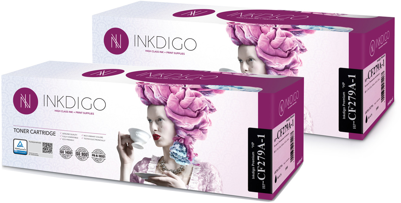 2x Inkdigo Tuv Toner Do Hp 79A CF279A M12a M12a