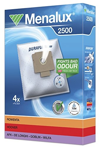 Menalux Duraflow 2500 4 x worki do odkurzacza Hanseatic/Hoover 2043424