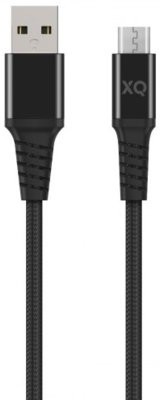 XQISIT Kabel Extra Strong Braided microUSB USB A 2m Czarny+ 40 zł na dzień dobry w Klubie MediaMarkt ! Extra Strong Braided microUSB USB A 2m