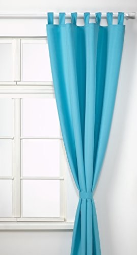 Gardinenbox zasłony z pętlami i taśmą ściągającą, makosatyna 20400