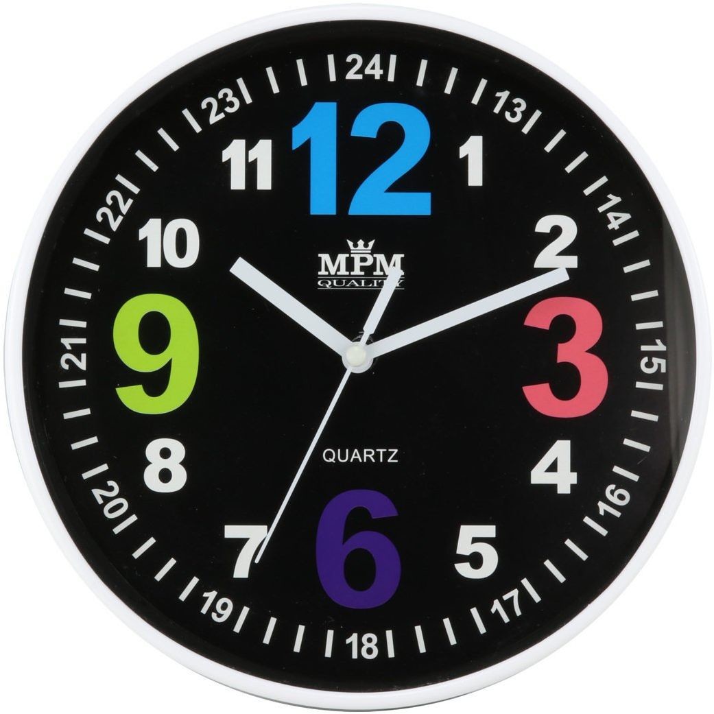 MPM Quality Zegar ścienny E01.3686.90 fi 20 cm Kolorowy