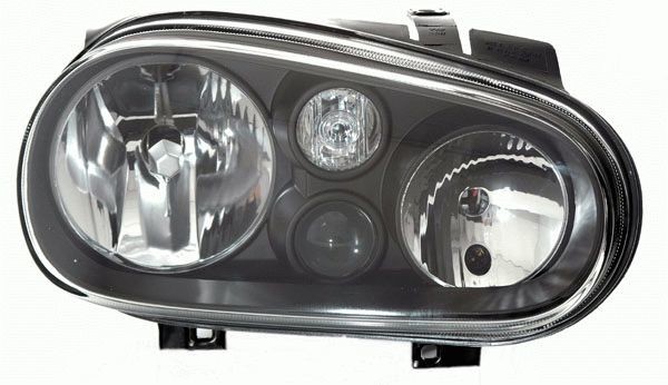 TYC Reflektor VW GOLF IV 97-06 LEWY+PRAWY ELEKTRYCZNY CZARNY Z HALOGENEM H3/H1/H7 20-5385-28-20