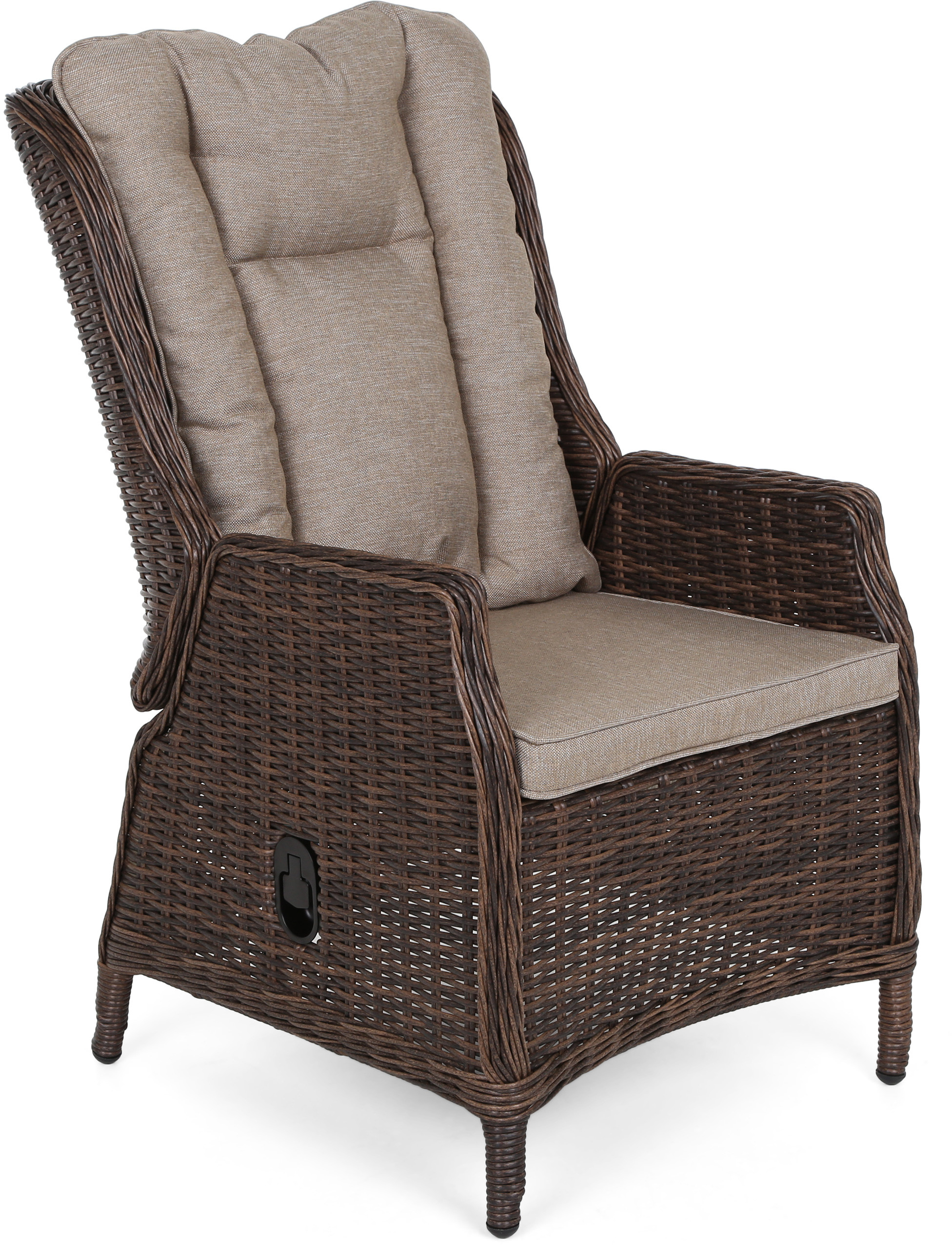 Home&Garden Fotel technorattanowy Bristol Relax Brown Mat / Brown Melange 322857