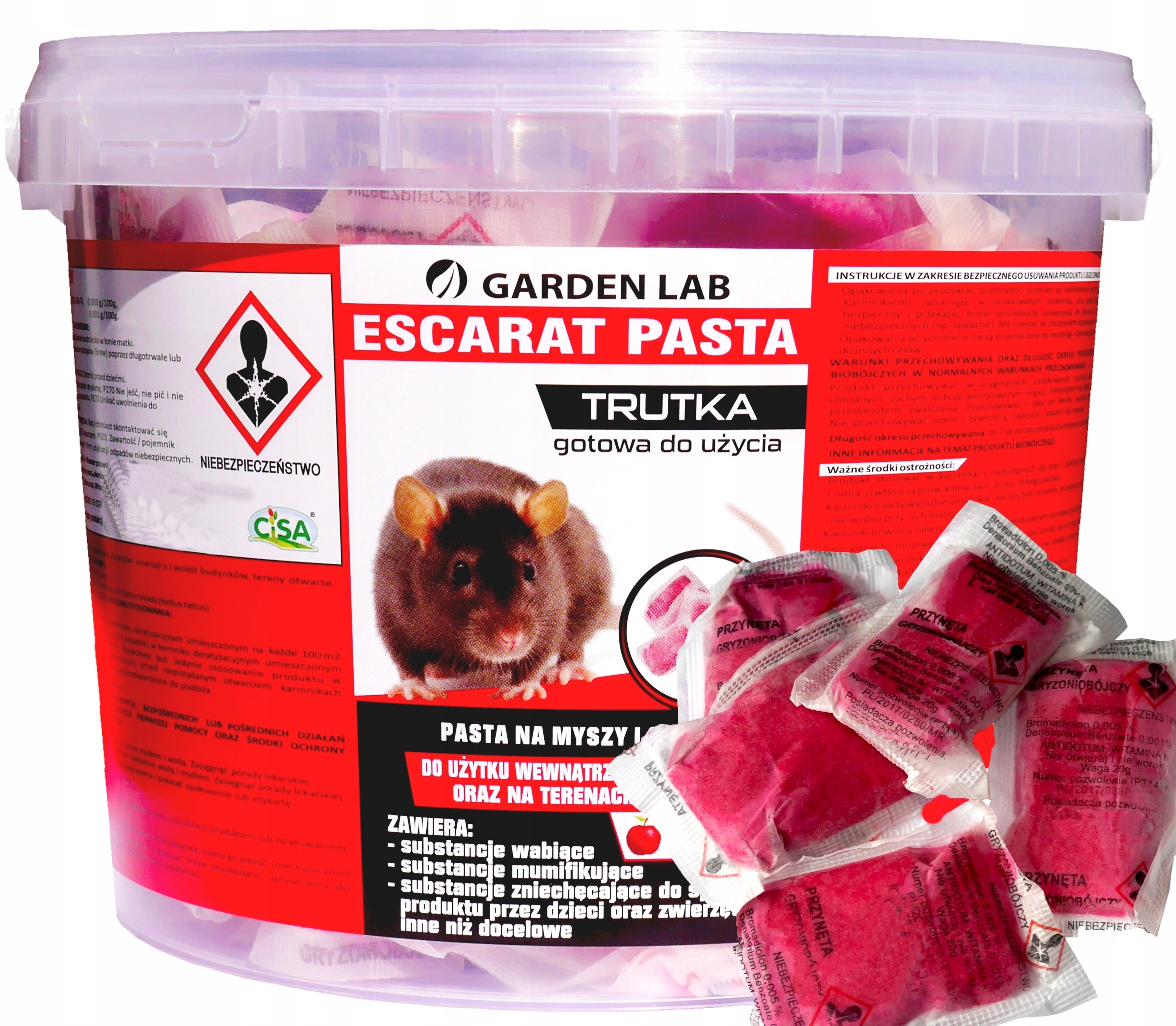 Silna Pasta Trutka Na Myszy Szczury Gryzonie 1 Kg