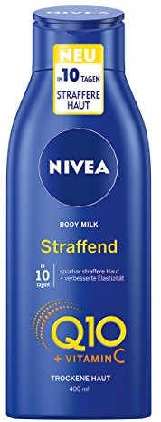 Nivea NIVEA Q10 Ujędrniające mleczko do ciała + witamina C, mleczko do ciała dla ujędrnienia skóry i poprawy elastyczności w 10 dni, 4 opakowania (4 x 400 ml) 80319