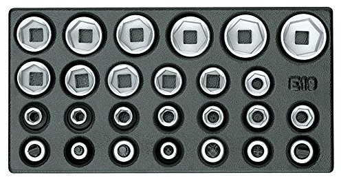 Gedore zestaw kluczy nasadowych 1/2 cala do 1/3 go moduł, wtykowe 1500 ES-19 IS 1500 ES-19 IS