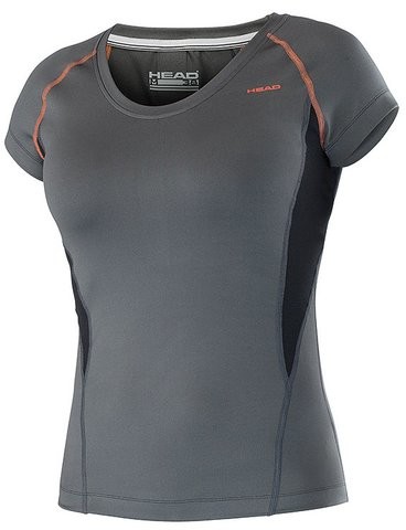 Head Koszulka tenisowa Performance V-Neck Shirt - anthracite 814085-AN