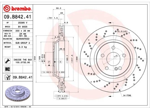 BREMBO 09.B842.41