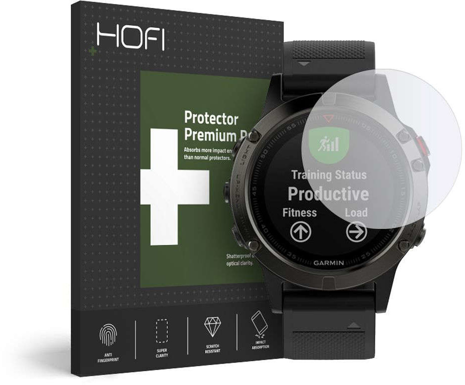 Hofi Szkło hartowane Hofi Glass Pro+ do Garmin Fenix 5/6/6 Pro 12122