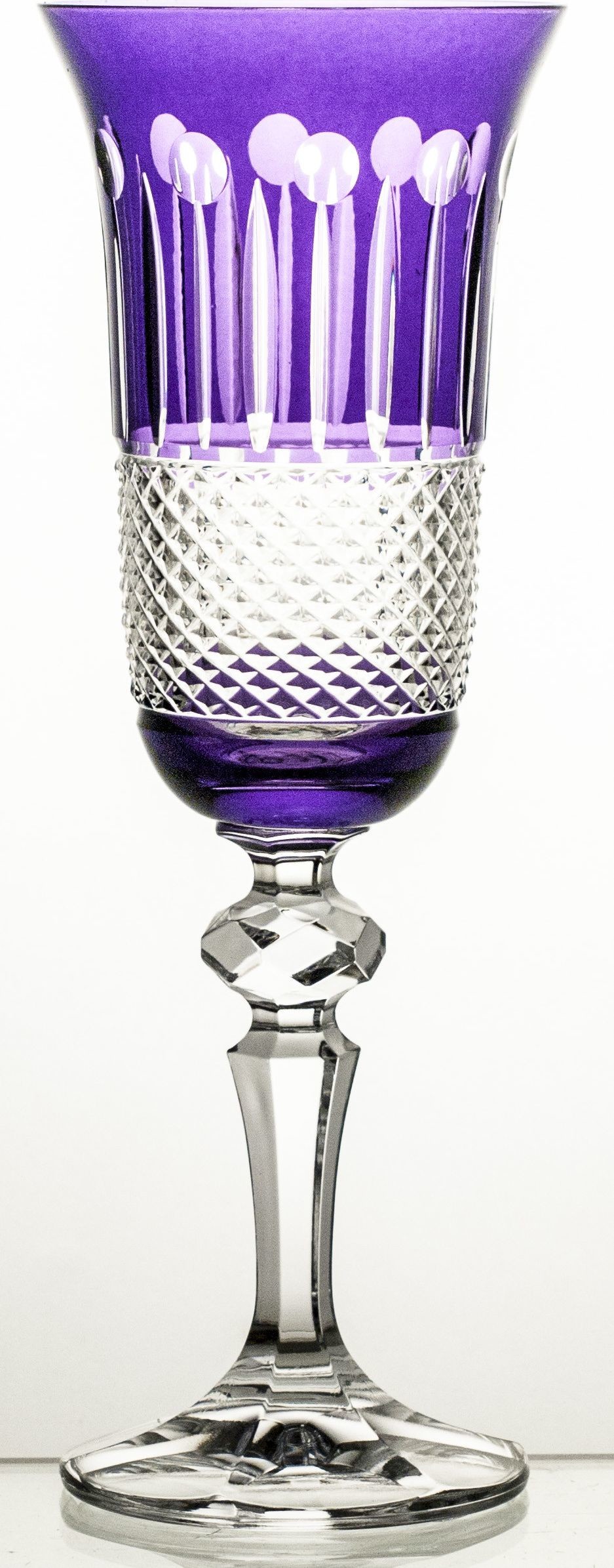 Crystaljulia Kieliszki do szampana kolorowe 6 sztuk 18401