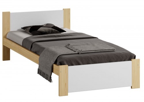 Magnat Meble Łóżko DMD3 90x200 Sosna + biały