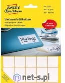 Avery Zweckform zweckform Mini etykiety w arkuszach do opisywania ręcznego 32 x 23mm białe 560 sztuk