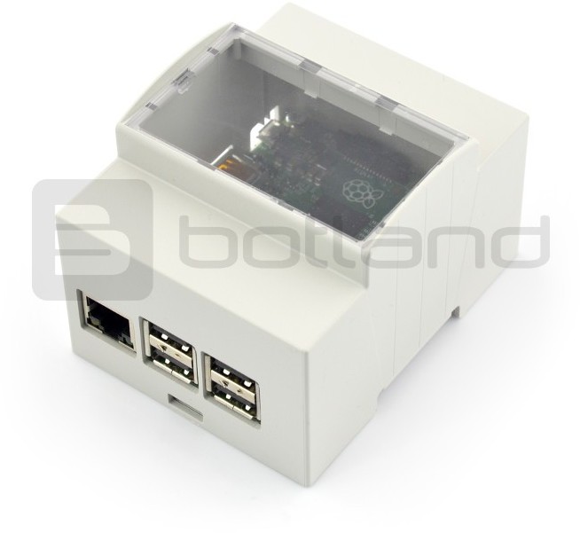 Obudowa Raspberry Pi 2/3/B+/A+ na szynę DIN RPI-05277