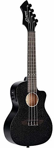 Ortega Guitars Ortega Guitars Ukulele koncertowe - seria Horizon (wideo) - elektro-akustyczna - odwraca headstock - Okoumé (RUHZ-CE-SBK) RUHZ-CE-SBK