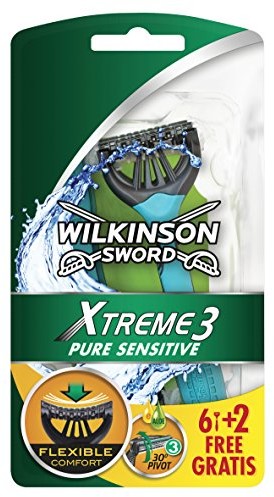 Wilkinson Xtreme 3 ostrza do golenia Pure Sensitive, 8 sztuki 7005709F