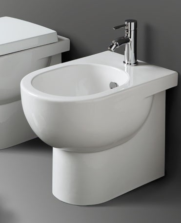 Simas E-Line Bidet stojący 35x51 cm biały EL04