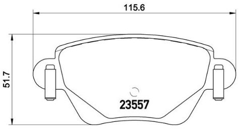 BREMBO Zestaw klocków hamulcowych, hamulce tarczowe P 68 028