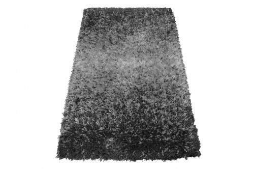 KAUKAS CARPET DYWAN SHAGGY PUFFY 60x100cm ANTRACYT/BIAŁY MIĘKIE RUNO