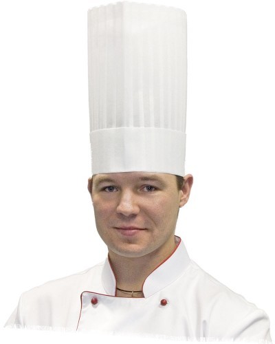 Nino Cucino Czapka kucharska Le Chef h 250 mm | 507251