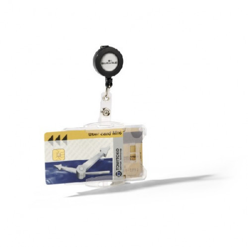 Durable Etui na dwie karty z mechanizmem ściągającym 10 sztuk 8219-19