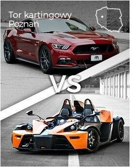 Jazda Ford Mustang vs KTM X-BOW  Tor kartingowy Poznań P0006716