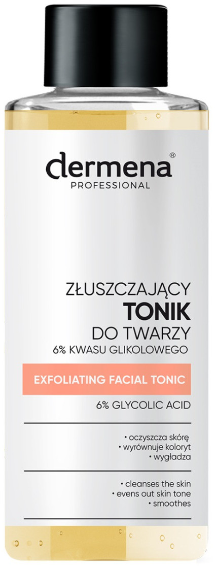 Dermena Professional Professional - Złuszczający tonik do twarzy 6% Kwasu glikolowego 100ml