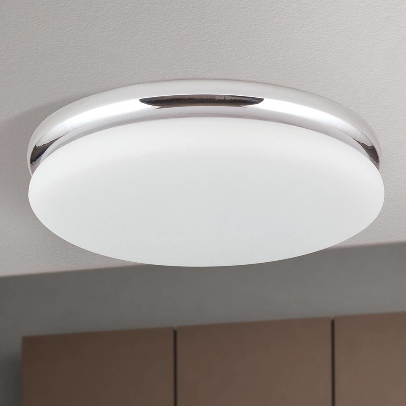 Orion Lampa sufitowa LED James z metalową obudową, chrom